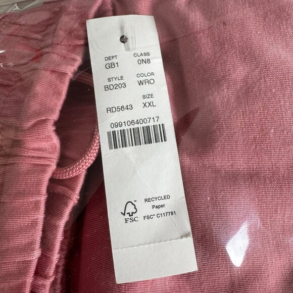 J. Crew Eco Dreamiest Pajama Jogger Pant Womens 2XL Pink Stretch NWT PT-2598 - Picture 9 of 9